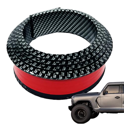 WEQTYSAB 2 Piezas Protector Cejas Arco Rueda De Coche, para Benz ML W164 2005-2011 Tira de Guardabarros Coche Flexible autoadhesiva el de la Rueda,B-5.5x150cm