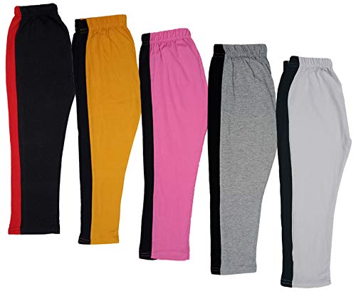 Image of indi weaves Girls Cotton 3 /4th Capri Pants Pack of 5