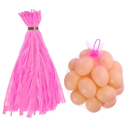 Filet en nylon rose de 40 cm pour conserver les légumes frais du potager de cuisine