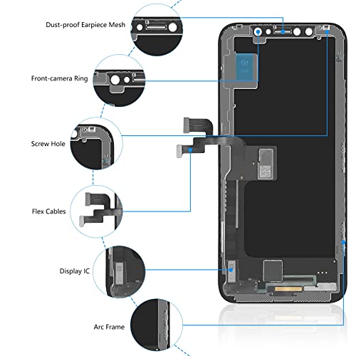Mobkitfp A1865, A1901, A1902 For Iphone X Screen Replacement 5.8 Inch thumb #3