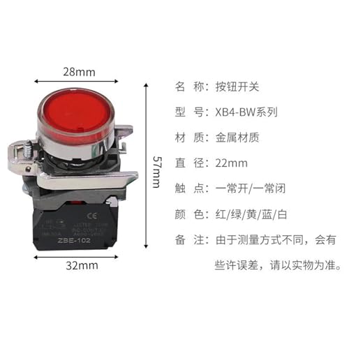 Interrupteur de réinitialisation XB4-BW3361 pour panneau de commande - 3