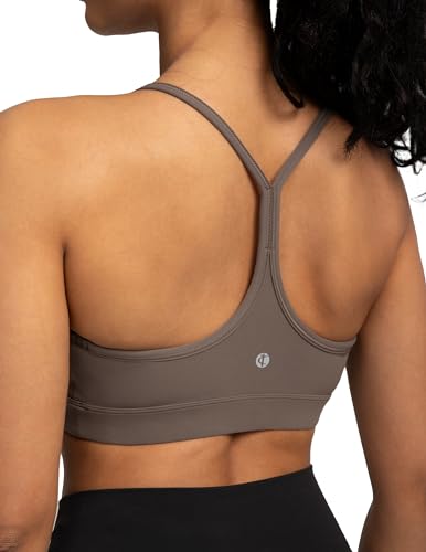 Image of Colorfulkoala Women's Dreamlux Y Back Sports Bra Low Impact Padded Workout Top with Built in Bra A-C Cups