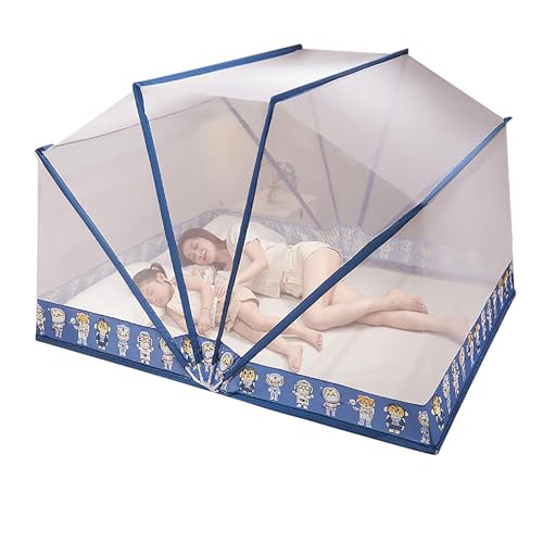 Mosquiteras Domésticos Plegables Libres De Instalación Redes Individuales Doble Estudiante Dormitorio Cama Mosquitera Redes(A,135x190CM)