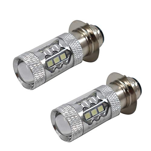 2x80W H6M 8000K Ice Blue Headlights Replacement for Yamaha Raptor 700 700R 2006-2018