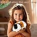 redaica 2pc Guinea Pig Stuffed Animals - 7.9inch Valentines Day Gifts for Kids, Realistic Plush Cute Plushie Guinea Pig Toys for Kids, Small Animals Pet Doll Toy for Boys Girl Class Birthday Gifts