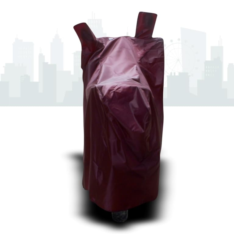 Image of SHAH BROTHERS Water Resistant Bike Cover Compatible for TVS Jupiter Classic Motorcycle /Bike Body Cover - Maroon