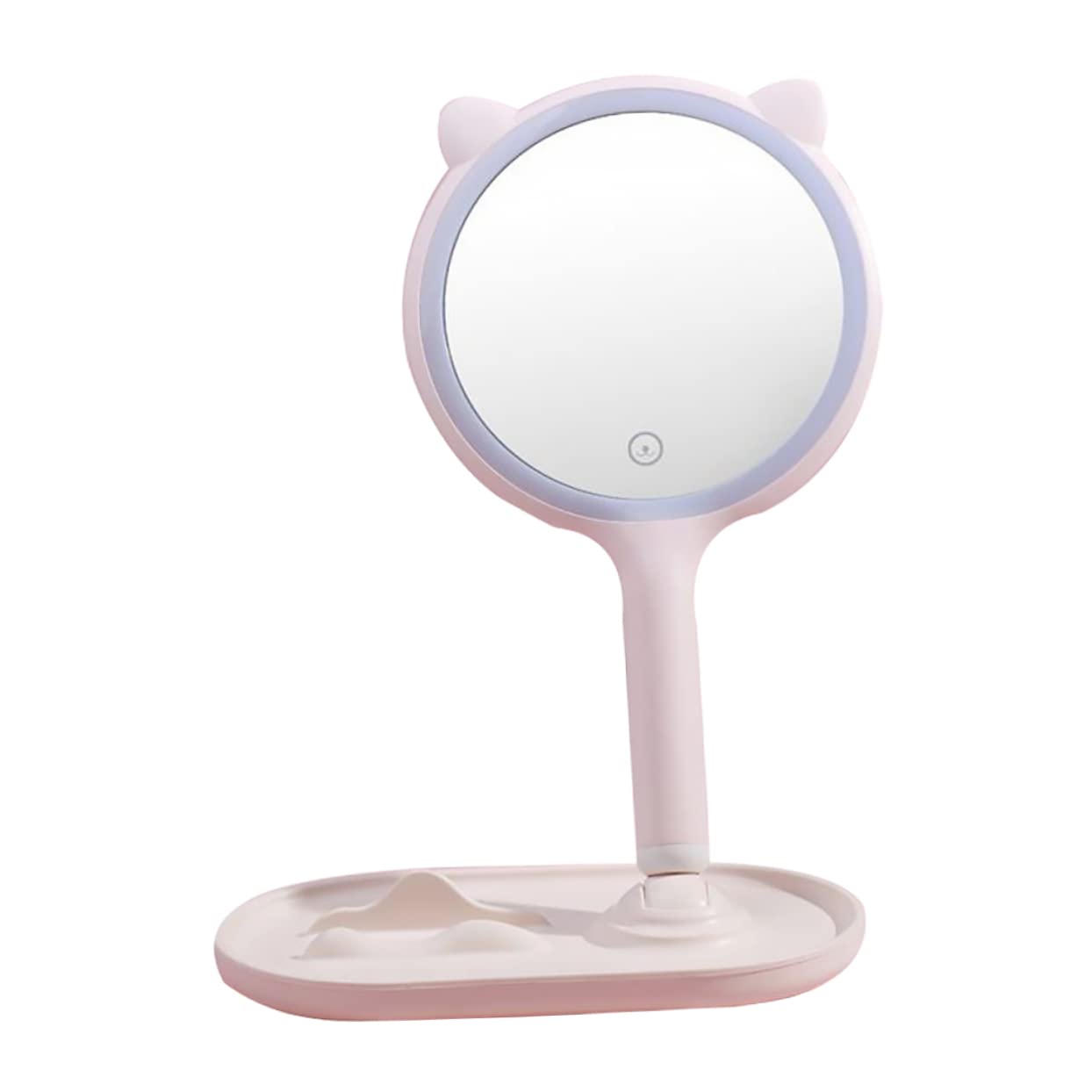 POPETPOP Specchio Illuminato per Trucco LED Specchio da Tavolo per Ragazze Illuminazione LED