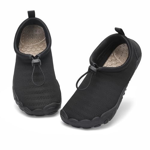 Mishansha Schnell Trocknend Badeschuhe für Kinder Schwarz 33 EU