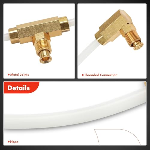 A-Premium Rear Pair(2) Convertible Power Top Hydraulic Fluid Hose Lines and Fittings Plastic Hoses Compatible with Chevrolet Impala & Buick Electra & Cadillac DeVille & Pontiac Tempest by A-Premium - Used condition - Image 8