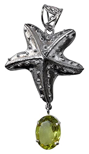 Pendentif quartz citron en argent, le cadeau de créateur idéal pour femme