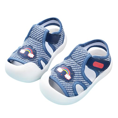 Baby Walking Shoes Boys Girls Anti Kick Breathable Lightweight Sports Sandals Kids Non Slip Soft Sole Quick Dry Slides