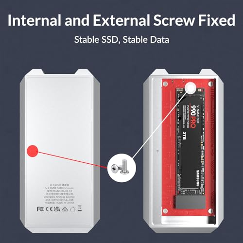 Enclosure NVME 40 Gbps M.2 Compatible Thunderbolt 3/4 USB4 miniatura 6