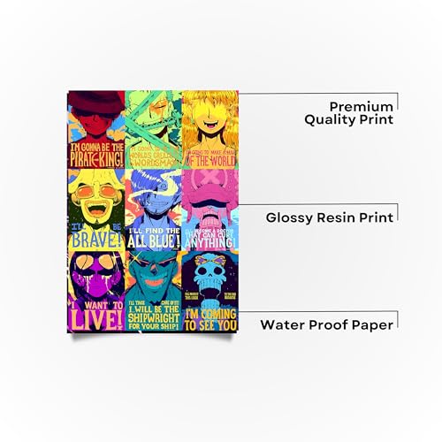 Image of Postlate A4 Poster with Frame - Printed Wall Art Poster for Living Room, Bedroom & Office Decoration (Design 3)
