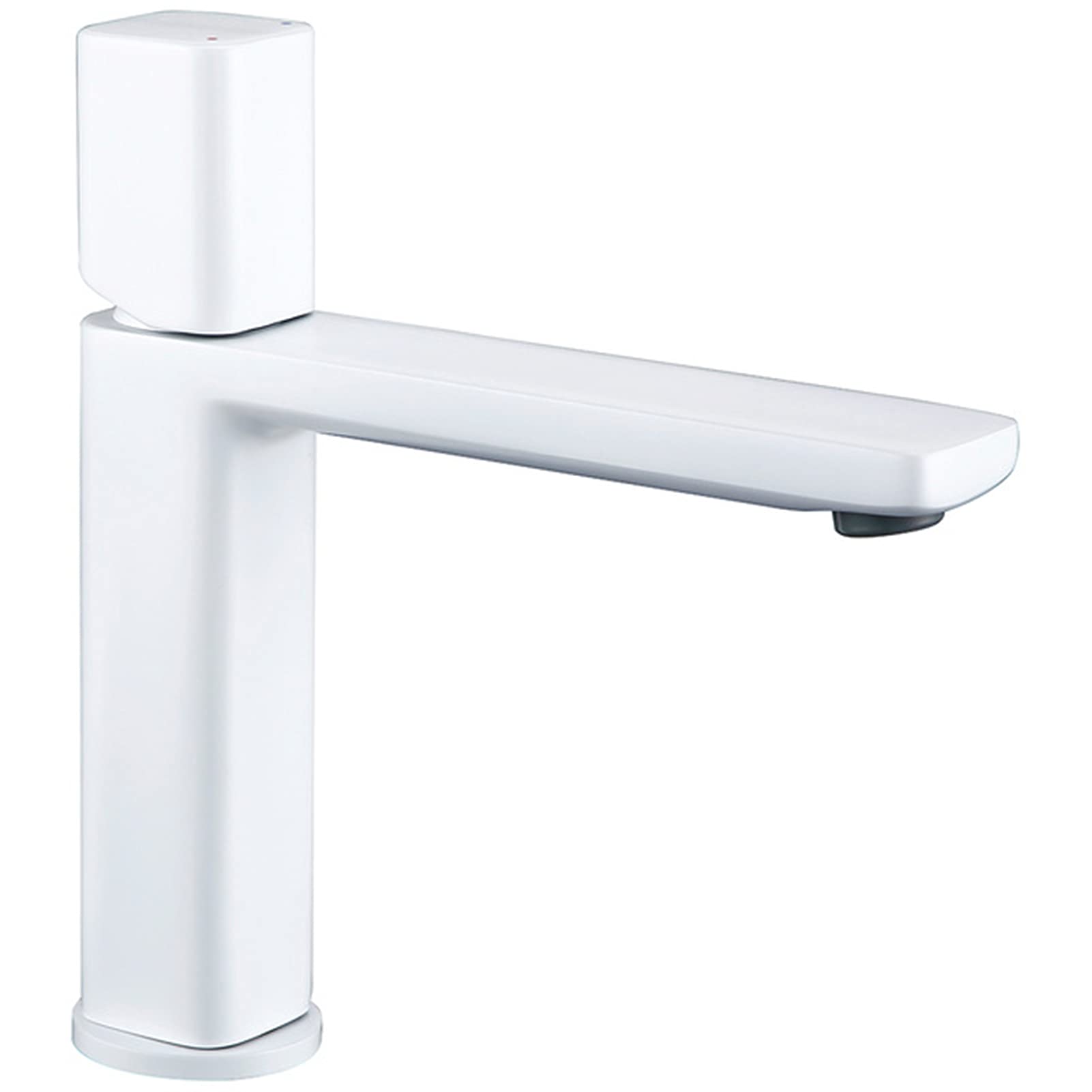 Robinets de lavabo eau chaude et froide à poignée unique fluide
