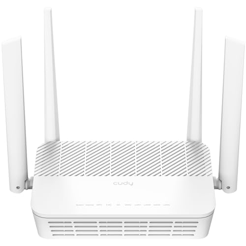 Cudy AX3000 WR3000H Router Dual Band WiFi 6 Mesh, 2,5 Gbps WAN, 4 Porte RJ45 Gigabit, MU-MIMO,...