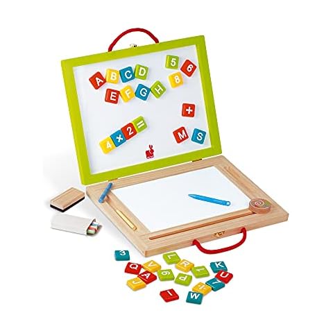 Janod - Kinder-Holzspielzeug 4-in-1-Tafel Cover