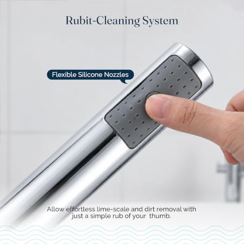Image of JAL ABS Round Hand Shower for Bath | High Pressure Handheld Shower Head