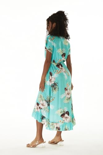 Image of Matchable Couple Hawaiian Shirt or Wrap Dress Signature Prints Pineapple | Sold Individually; Soft Rayon Fabric; Lightweight Comfort; Signature Tropical Prints; Vacation Ready