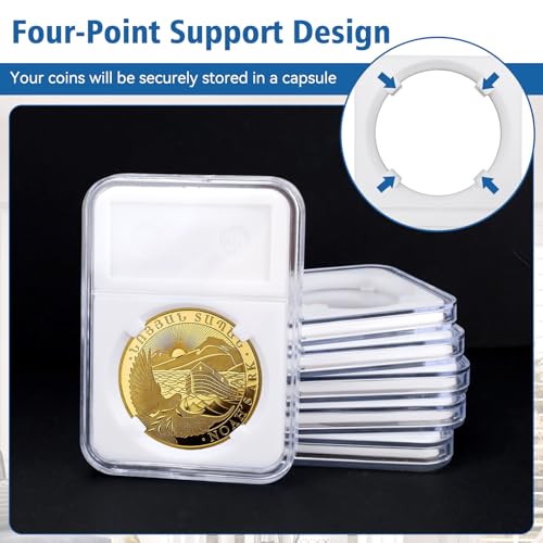 Display para Monedas Transparente 22 Piezas 3.3x2.3x0.3 pulg miniatura 4