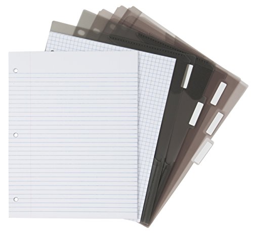 Five Star Flex Hybrid Notebinder, 1 Inch Binder With Tabs, Notebook And 3 Ring Binder All-In-One, Black (72409) #TOP1