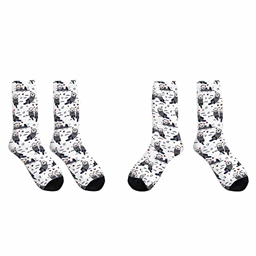 Image of Pehede Socks Mens Fun Dress Socks for Women Funny Novelty Crazy Design Socks