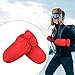 Zxpjkyu Down Mittens Winter Gloves Ski Mittens Winter Snow Mittens for Driving Snowboarding, Red