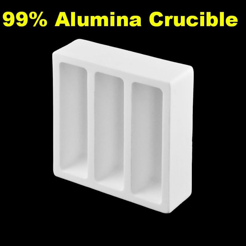 Three-Grid Sample Classification Crucible with partition Corundum ark 99% Alumina Corundum ark