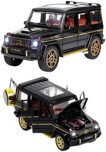 Magicwand® 1:32 Scale Die-cast Metal AMG G-65 Car【Colors as Per Stock】 with Openable Doors and Pull Back Action,Working Lights & Sound【Pack of 1】