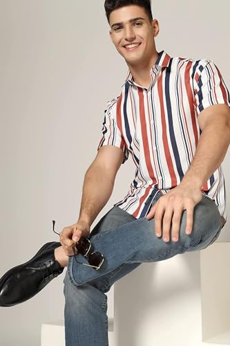 Image of Polly Cotton Solid Half Sleeve Shirt for Men