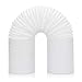 Portable Air Conditioner Exhaust Hose - 5in Diameter, 79in Extended - Replacement AC Tube - Counter Clockwise Threads Air Conditioner Hose - Portable AC Exhaust Hose