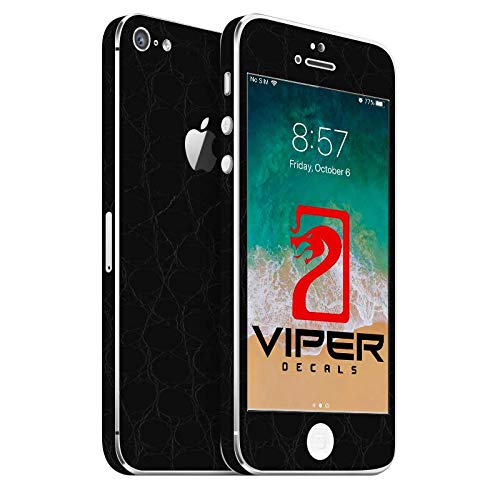 Skin Capa Adesiva para iPhone 5 - Couro Preto | Proteja e personalize seu iPhone - Por Viper Decals