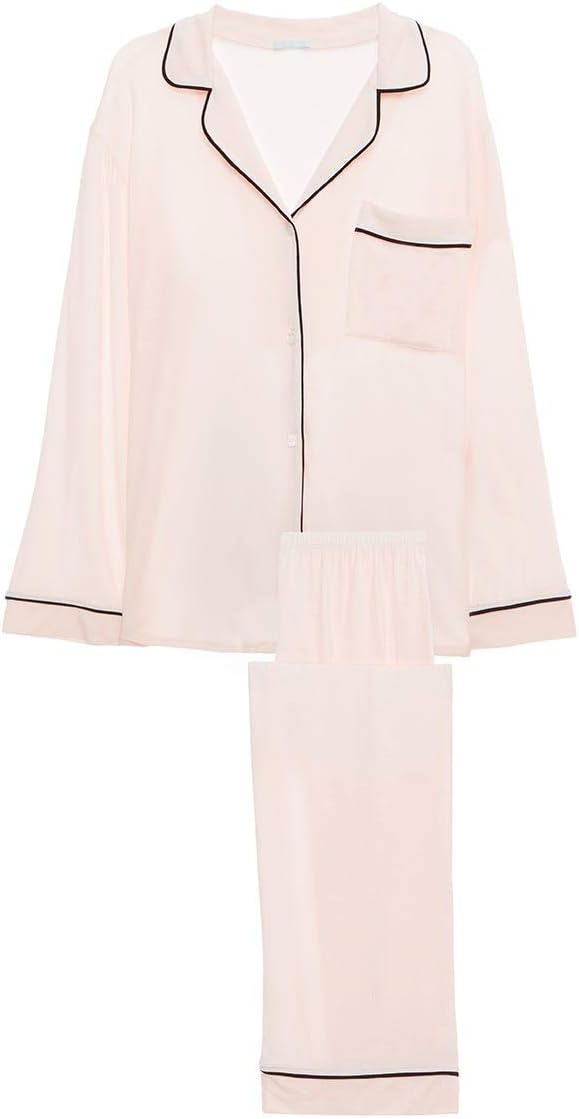 Eberjey Gisele Classic Women's Pajama Set | Long Sleeve Shirt + Long Pants