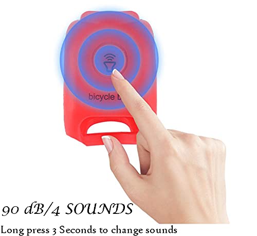 2021 Super Bike Horn, Electric Bike Horn Bicycle Electric Bell 90 dB Waterproof 4 Sound, Cycling Electronic Bicycle Horn… - Afbeelding 4