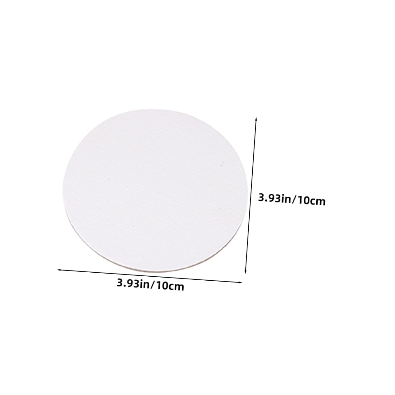 Garneck 8pcs Round Blank Canvas Boards Primed Panels for Acrylic Watercolor Painting Portable for Artists and DIY Crafts