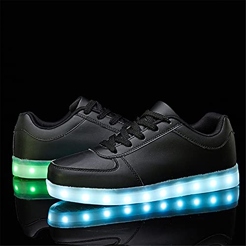 Image of SANYES LED Light Up Shoes for Women Men, Low-Top USB Rechargeable Glowing Sneakers, Luminous Dancing Shoes for Party Sports