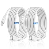 USB C to USB C Charger Cable, 2M 60W Type C Cable Lead Fast Charging, Phone Charger USB C iPhone Cable for Apple iPhone 17 16 15 Series MacBook iPad Pro/Air Samsung Galaxy S26/S25 Google Pixel 2Pack