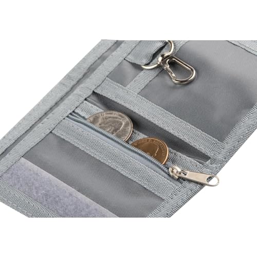 Image of Kids Wallet for Boys Girls Teens Trifold Canvas Toddler Wallet for Boys Cute Zipper Wallets for Teens with Coin Pocket Card Holder