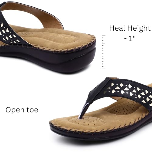 Image of TRASE Slippers for Women Stylish Flat | Comfortable Orthopedic Soft Chappals | Lightweight Ortho Footwear for Ladies