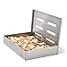 Affumicatore BBQ in acciaio inox, barbecue affumicatore 21x13cm per la cucina e le grigliate all'aperto, smoker box portatile multiuso per affumicare carne di maiale, manzo, pesce e altro ancora.