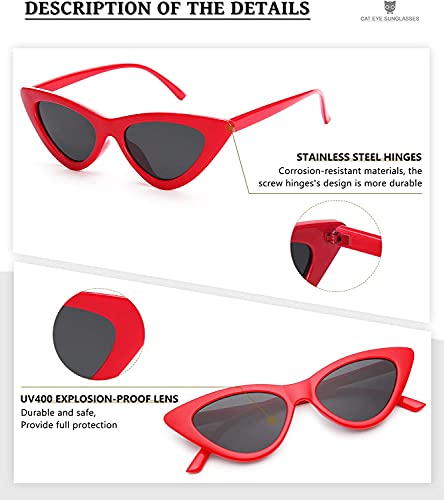 Image of Awestuffs Imported Cat Eye Designer Women Sunglasses Vintage Mod Style Retro Glasses- Pack of 1