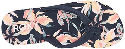 Image of Roxy Girl's Vista Flip Flop Sandal, Blue Indigo 213, 13 Little Kid