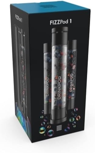 Miniatura 6 de Fizzpod Home Soda Maker - Carbonatador de agua con gas con 3 botellas y 2 cepillos para botellas (plateado)