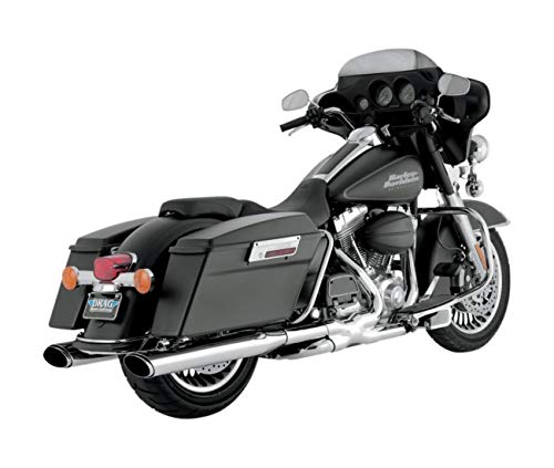 HARLEY DAVIDSON FLH-FLT-95/15-SILENCIEUX ECHAPPEMENT VANCE HINES TWIN SLASH CHROME-1801-0391