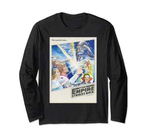 T-shirt Star Wars The Empire Strikes Back manches longues haut noir coton imprimé cinéma