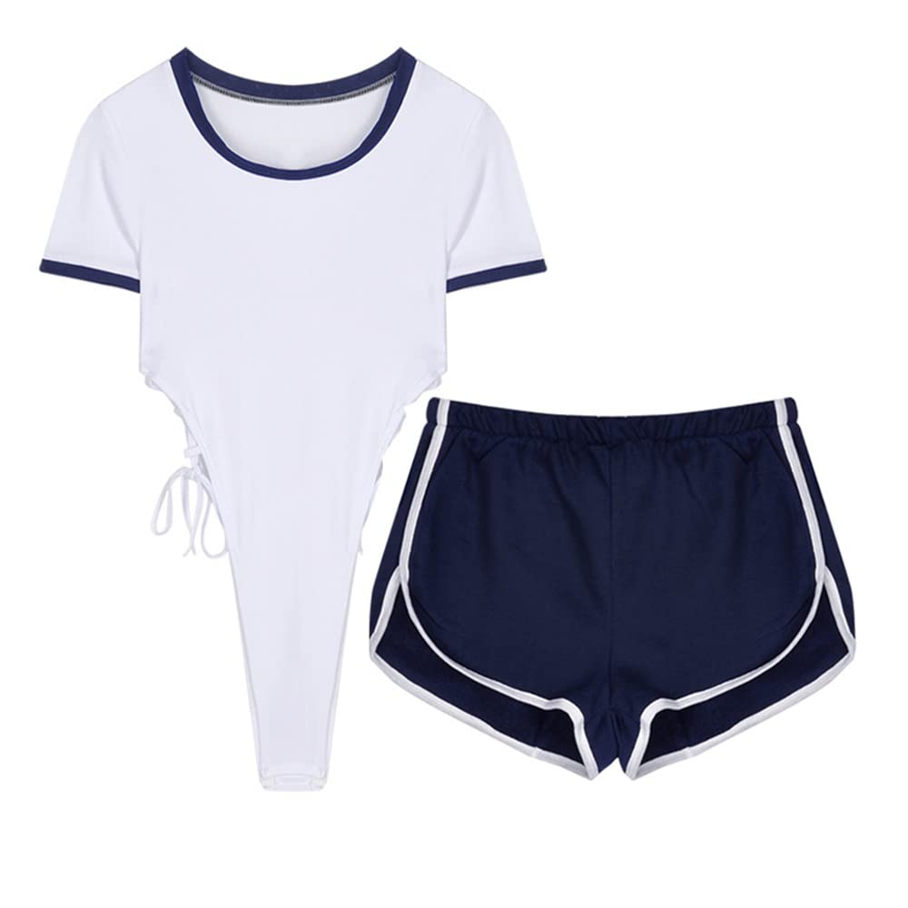 TemptshowJapanese style dva cosplay bodysuit women's sexy one piece underwear