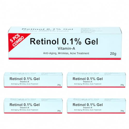 Retinol Gel 0.1% with Vitamin A Lightweight Night Serum for Skin Texture & Smooth-Looking Skin 20 g