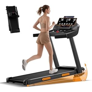 Folding Treadmill with 14% Incline, 4-in-1 Foldable Treadmill 12KM/H for Home, 3HP Running Jogging Machine, 180KG Capacity Quiet Electric Machine for Office Gym, 3 Screen LED Display & 12 Programs