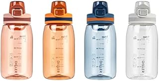 Water Bottle Bottles Gym Flask Sports 500ml Cycling Running Small Bpa Free Leakproof Tritan D43-550 (Blue)