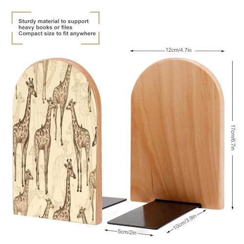 Sujetalibros de jirafas infantiles para decorar la habitación de los niños 3