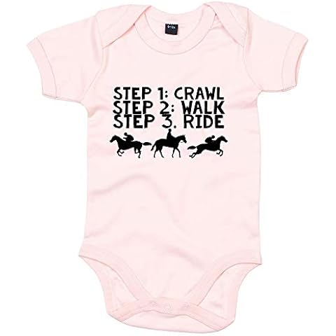 Purple Print House Horse Riding Babygrow Cover
